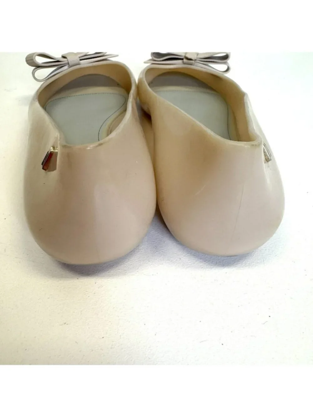 Melissa x Jason Wu Bow Jelly Ballet Flats Shoes Nude Blush Womens US Size 9